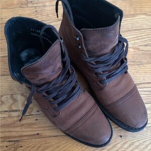 Thursday Boot Company Brown Leather Lace-Up Work Boots